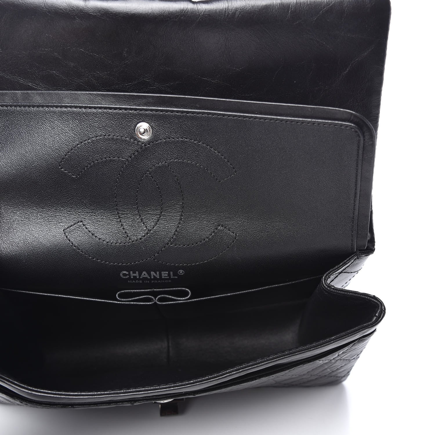 Chanel Aged Calfskin Quilted 2.55 Reissue 226 Flap So Black 5 of 10