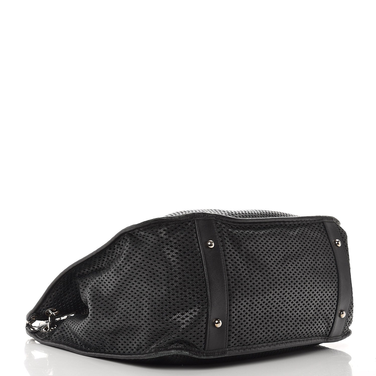 Chanel Calfskin Perforated Up In The Air Tote Black 4 of 11