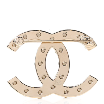 Chanel Pearl CC Brooch Gold 3 of 4
