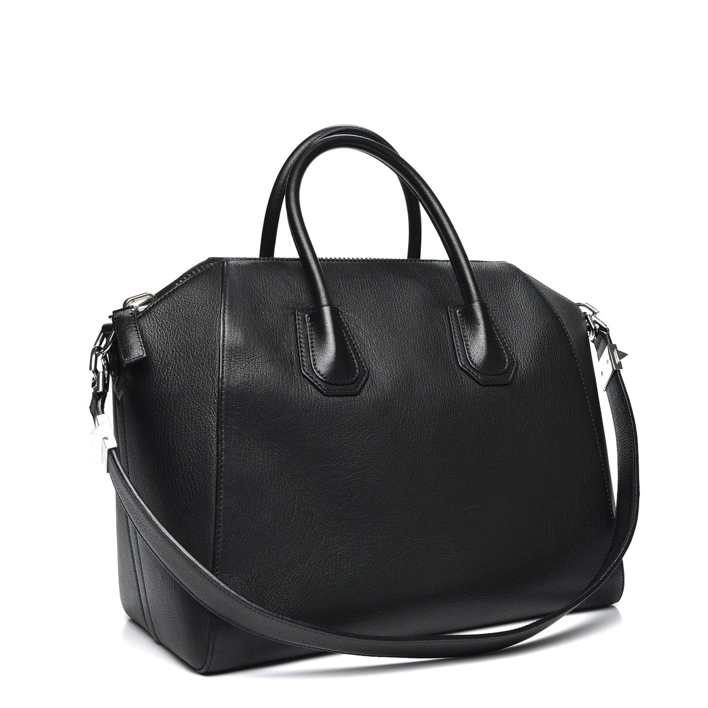 Sugar Goatskin Medium Antigona Black
