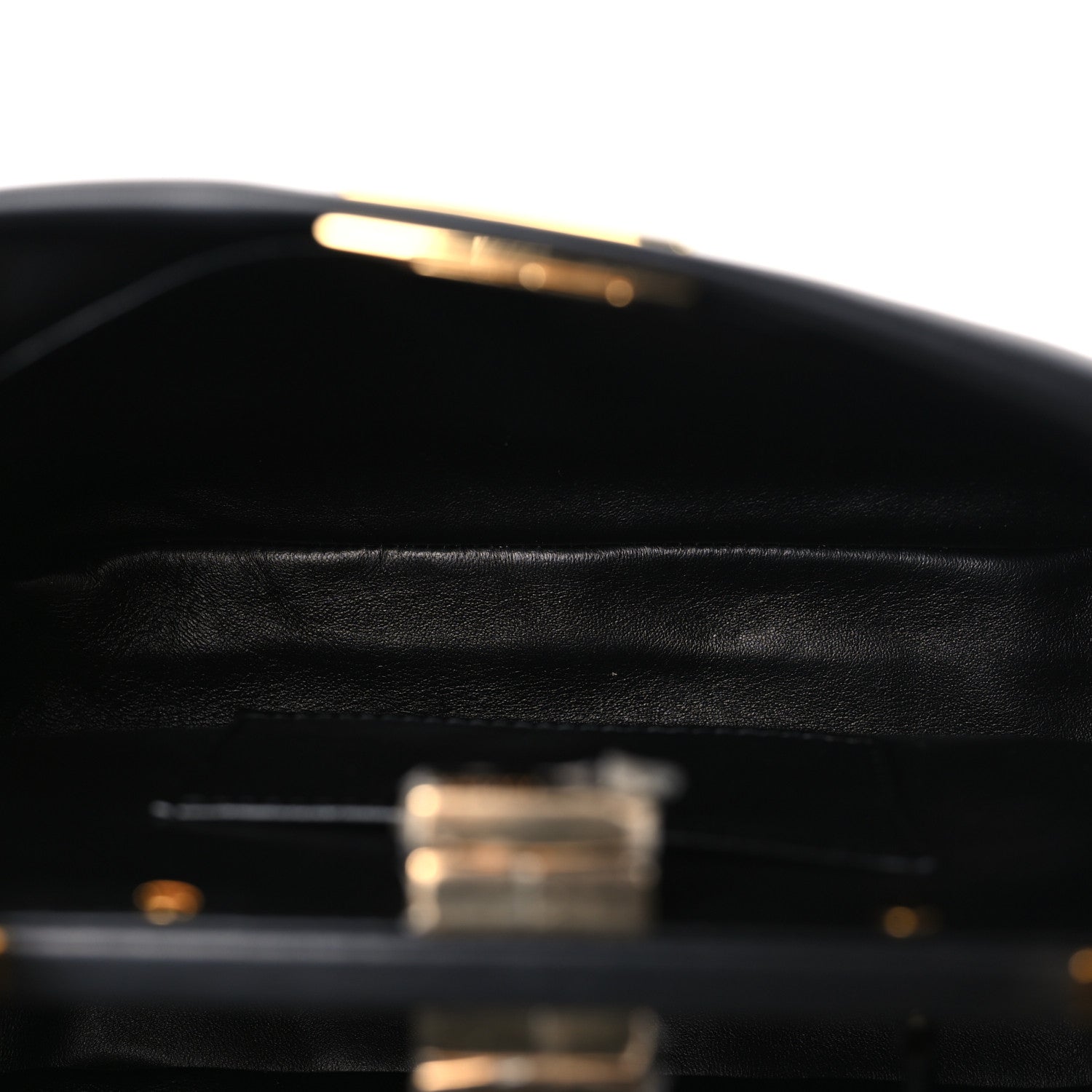Fendi Nappa Mini Peekaboo Iconic Satchel Black 5 of 10