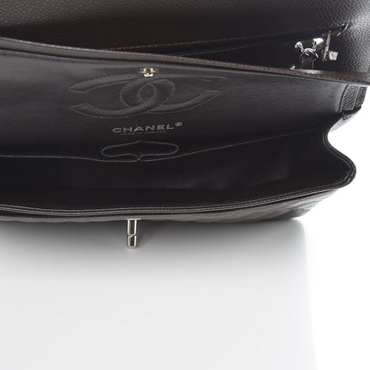 Chanel Caviar Quilted Medium Double Flap Brown 6 of 12