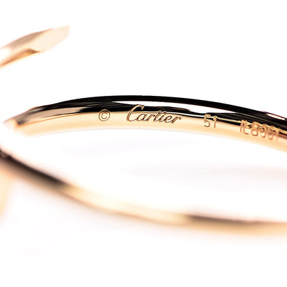 Cartier 18K Yellow Gold Small Juste Un Clou Ring 51 5.75 6 of 7