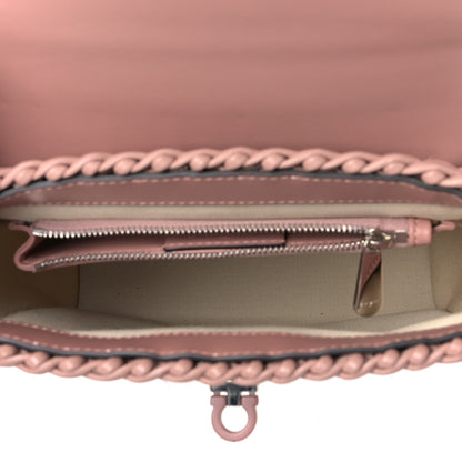 Salvatore Ferragamo Smooth Calfskin Wicker Small Boxyz Antique Rose 4 of 7
