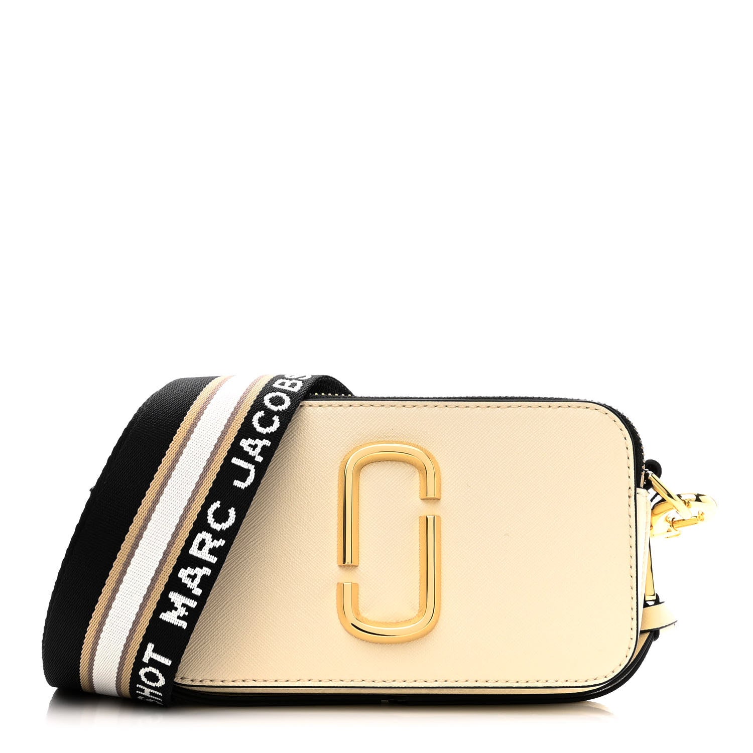 Marc Jacobs Saffiano Small Snapshot Camera Bag New Cloud White Multicolor 1 of 11