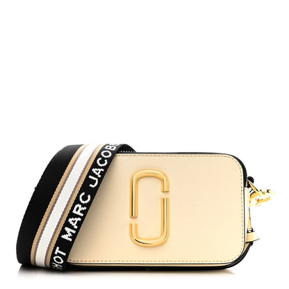 Marc Jacobs Saffiano Small Snapshot Camera Bag New Cloud White Multicolor 1 of 11