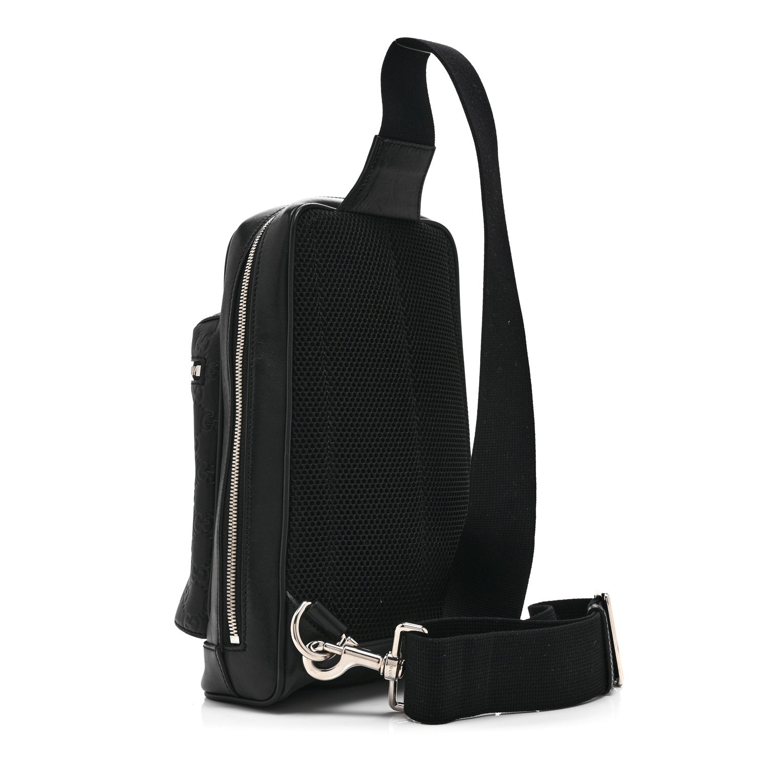 Gucci Guccissima Sling Backpack Black 3 of 11