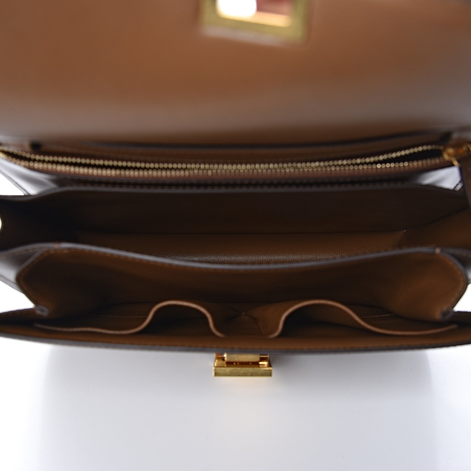 Celine Box Calfskin Medium Classic Box Flap Bag Camel 7 of 12