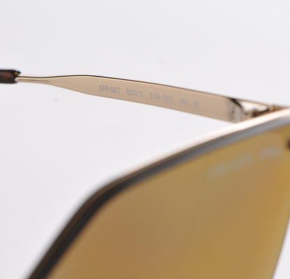 Prada Cat Eye Sunglasses SPR 68T Gold 6 of 8