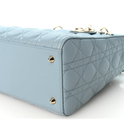 Christian Dior Lambskin Cannage Medium Lady Dior Light Blue 10 of 10