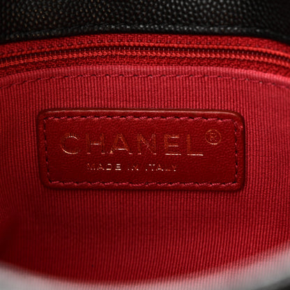 Chanel Caviar Quilted Wavy CC Hobo Black 6 of 10
