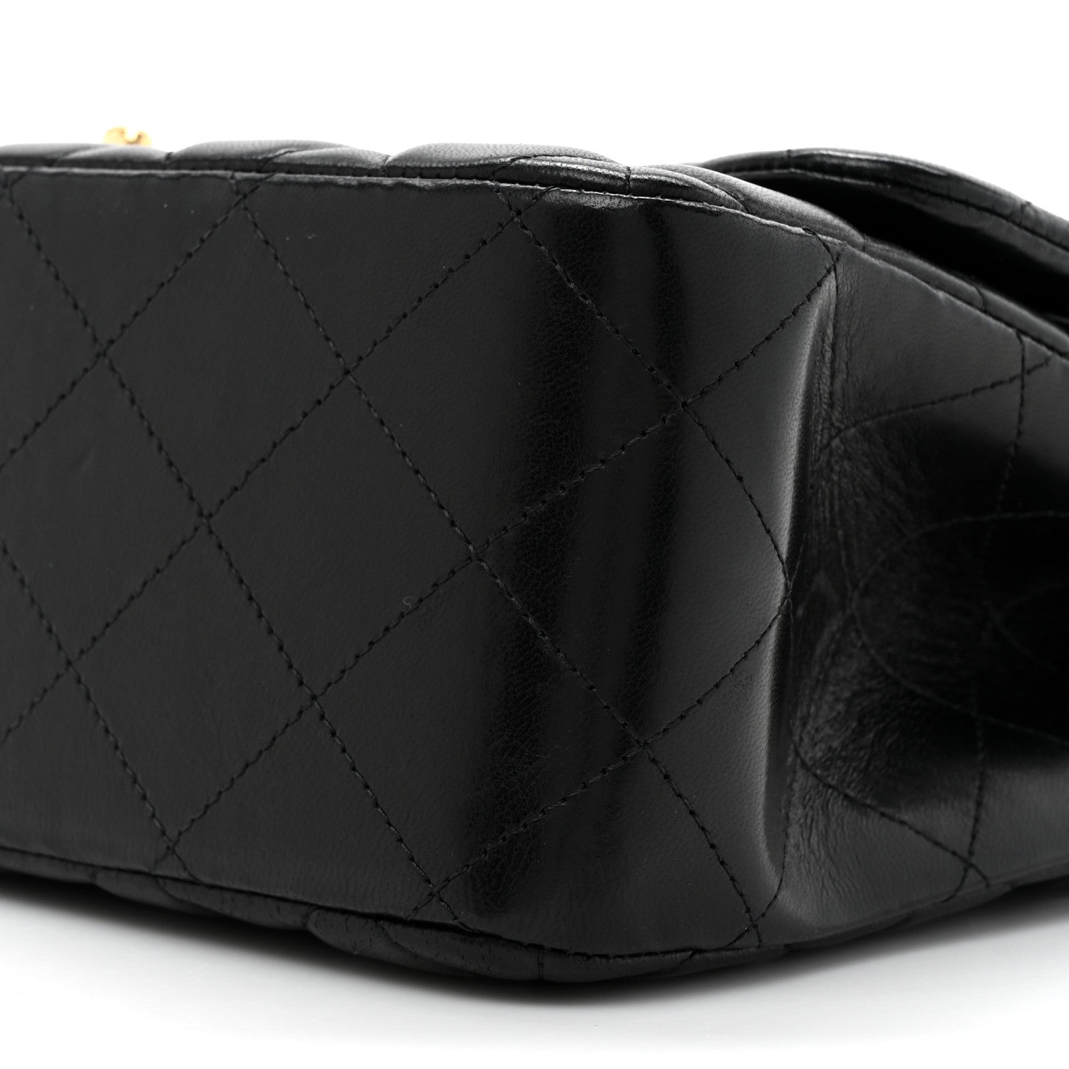 Chanel Lambskin Quilted Jumbo Double Flap Black 9 of 12