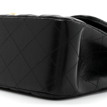 Chanel Lambskin Quilted Jumbo Double Flap Black 9 of 12