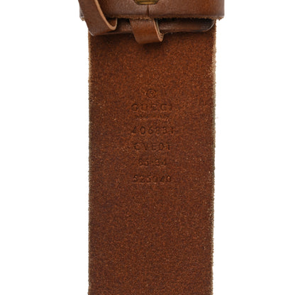 Gucci Faded Calfskin Double G 40mm Belt 85 34 Cuir 3 of 6