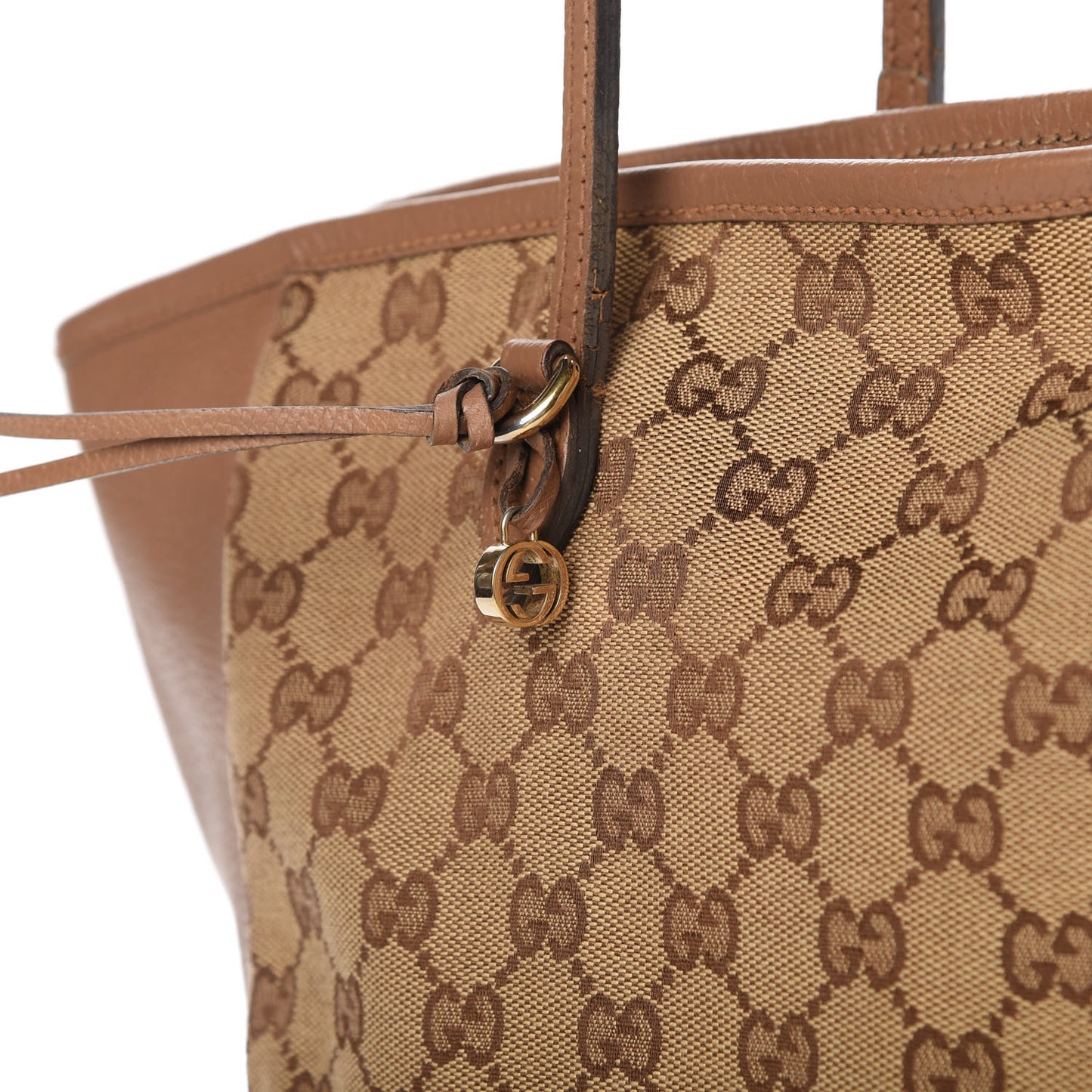 Monogram Medium Bree Zippered Tote Beige Dark Cipria