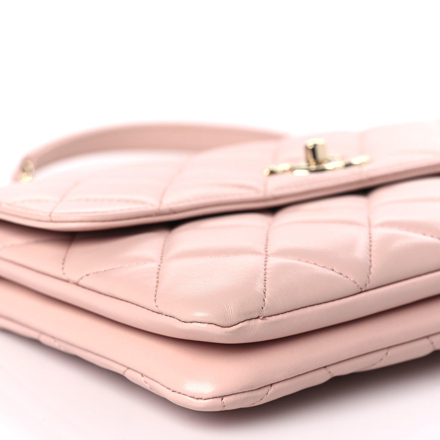 Lambskin Quilted Medium Trendy CC Flap Pink