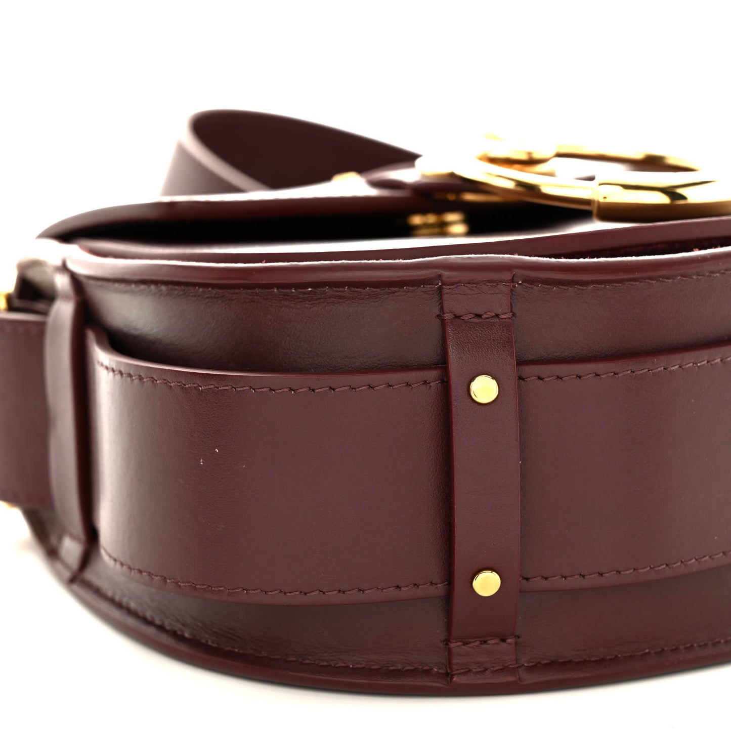 Calfskin Small Tess Bag Burnt Brown