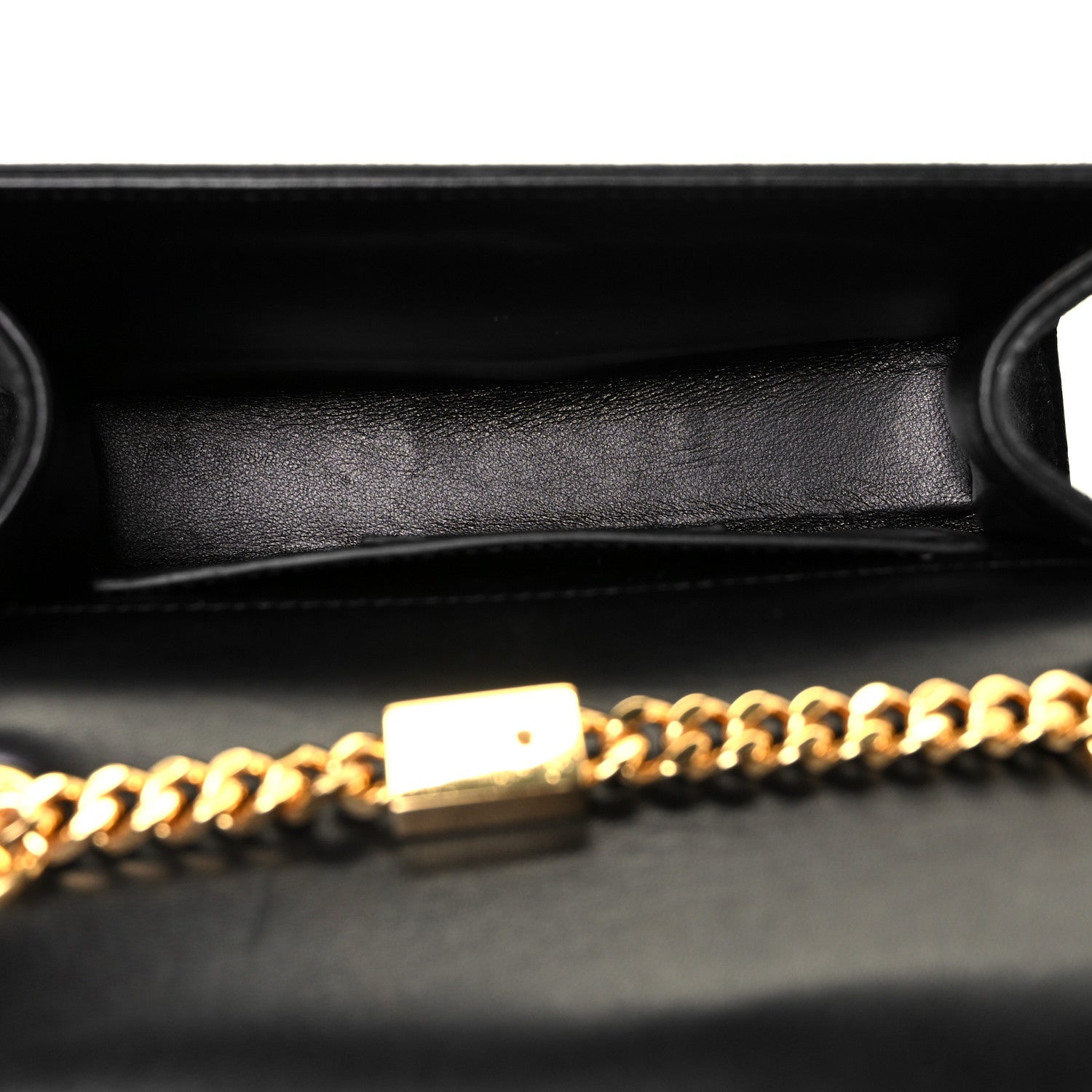 Saint Laurent Suede Small Classic Monogram Kate Tassel Satchel Black 5 of 9