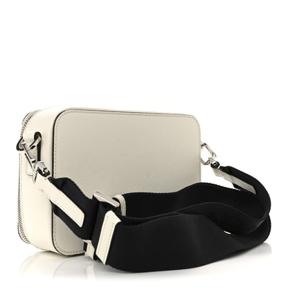 Prada Saffiano Travel Small Brique Crossbody Bag White 3 of 10