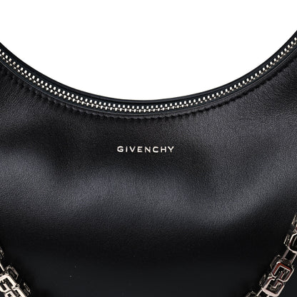 Givenchy Smooth Calfskin Small Moon Cut Out Shoulder Bag Black 8 of 11