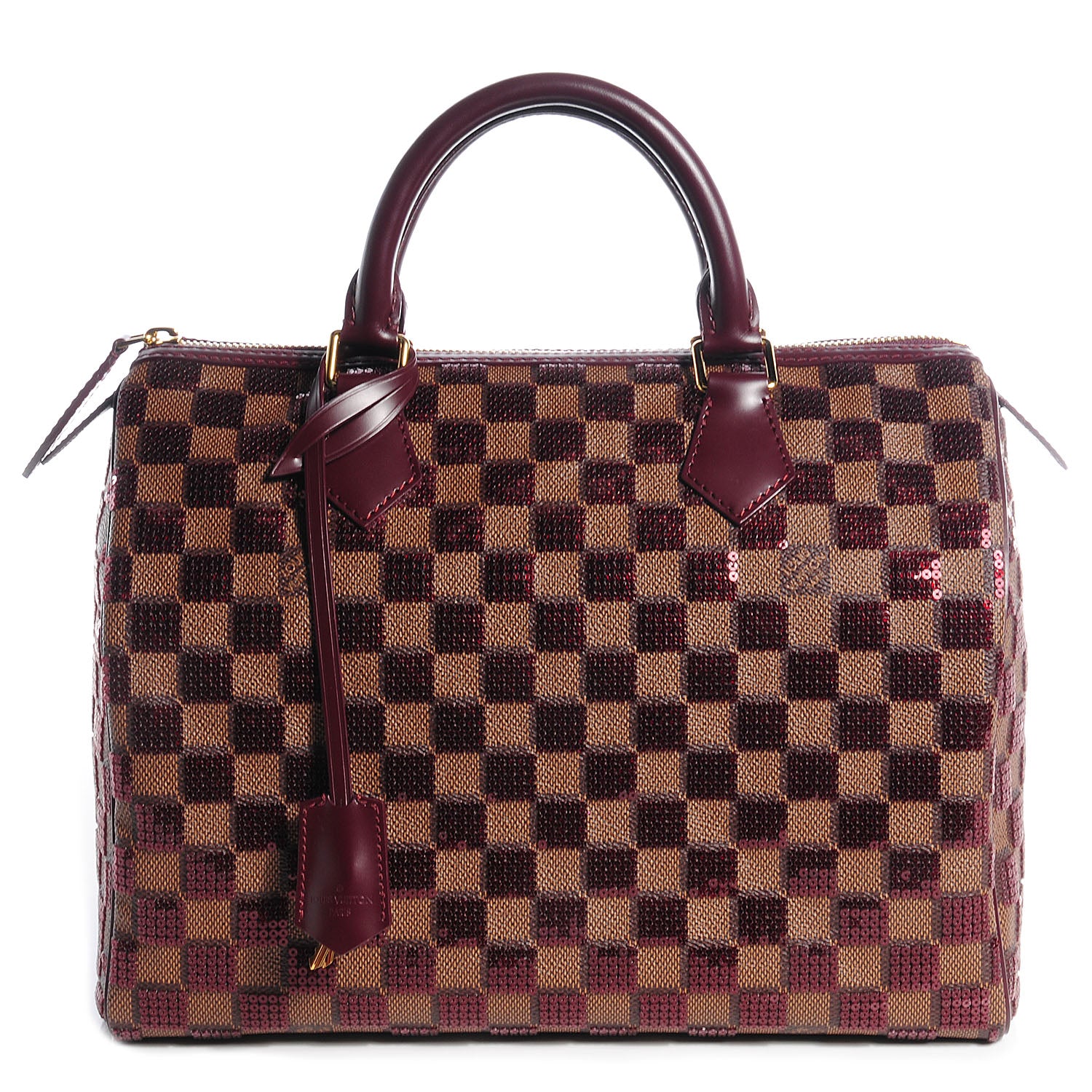 Louis Vuitton Damier Paillettes Speedy 30 Rouge 1 of 7