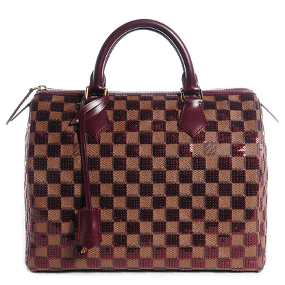 Louis Vuitton Damier Paillettes Speedy 30 Rouge 1 of 7
