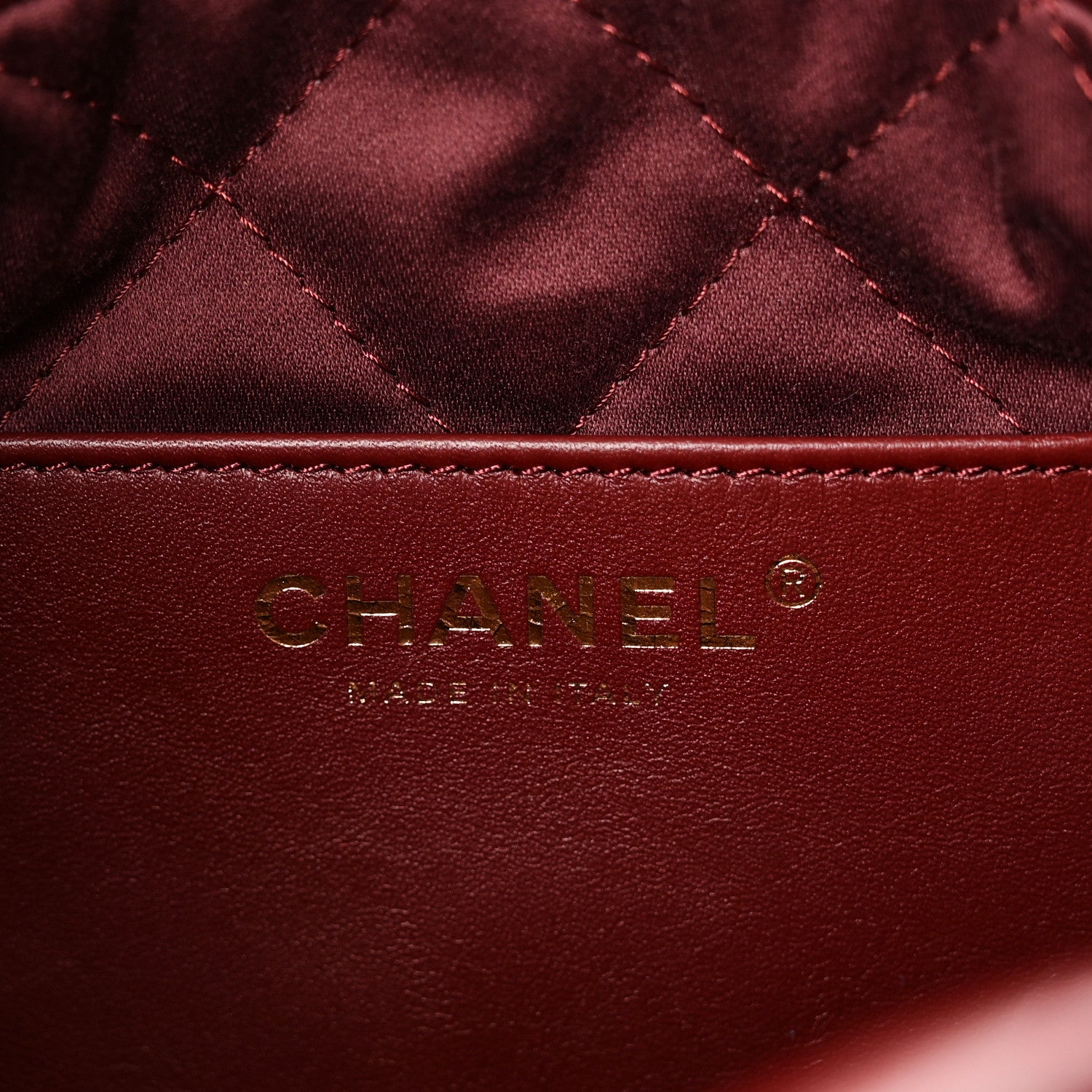 Chanel Shiny Calfskin Quilted Mini Chanel 22 Dark Burgundy 6 of 10