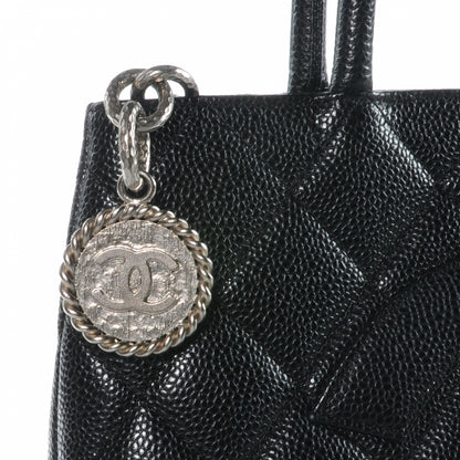 Chanel Caviar Medallion Tote Black 4 of 8