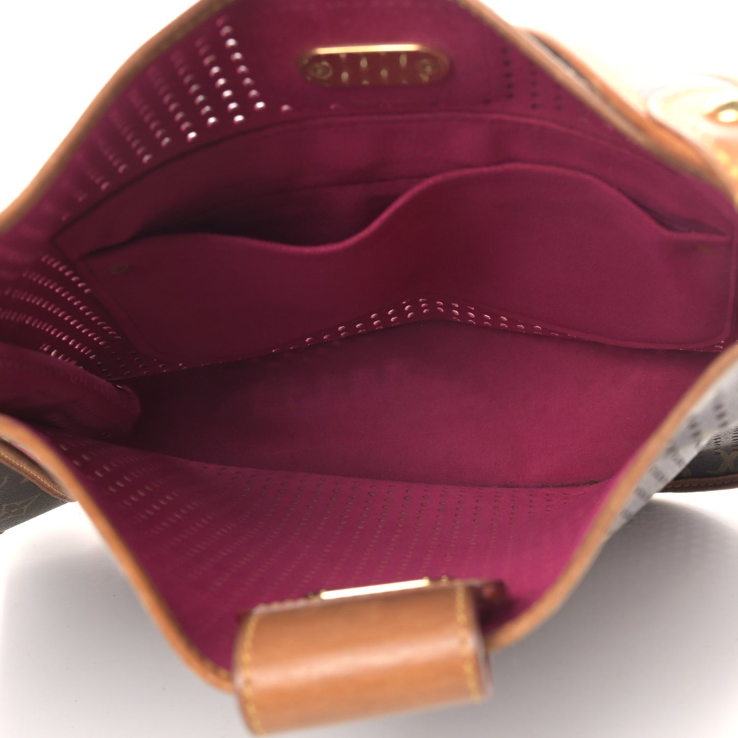 Monogram Perforated Musette Fuchsia