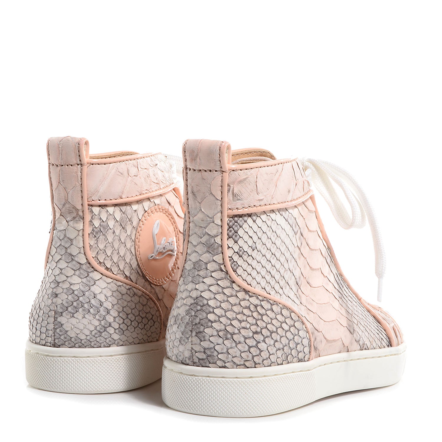Christian Louboutin Python Degrade Louis Orlato Sneakers 36 Poudre 3 of 6