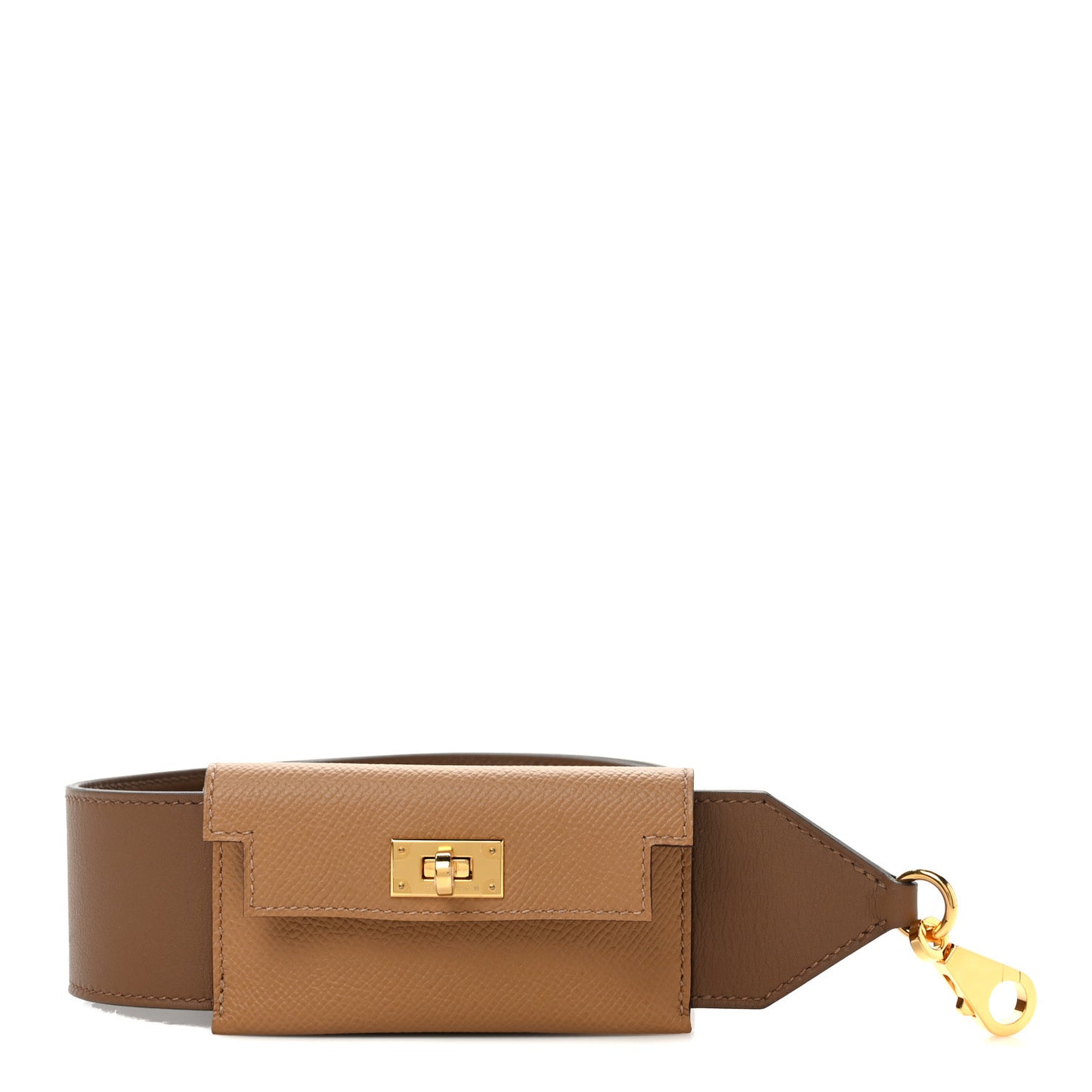 Swift Epsom Pocket Kelly Shoulder Strap Alezan Biscuit