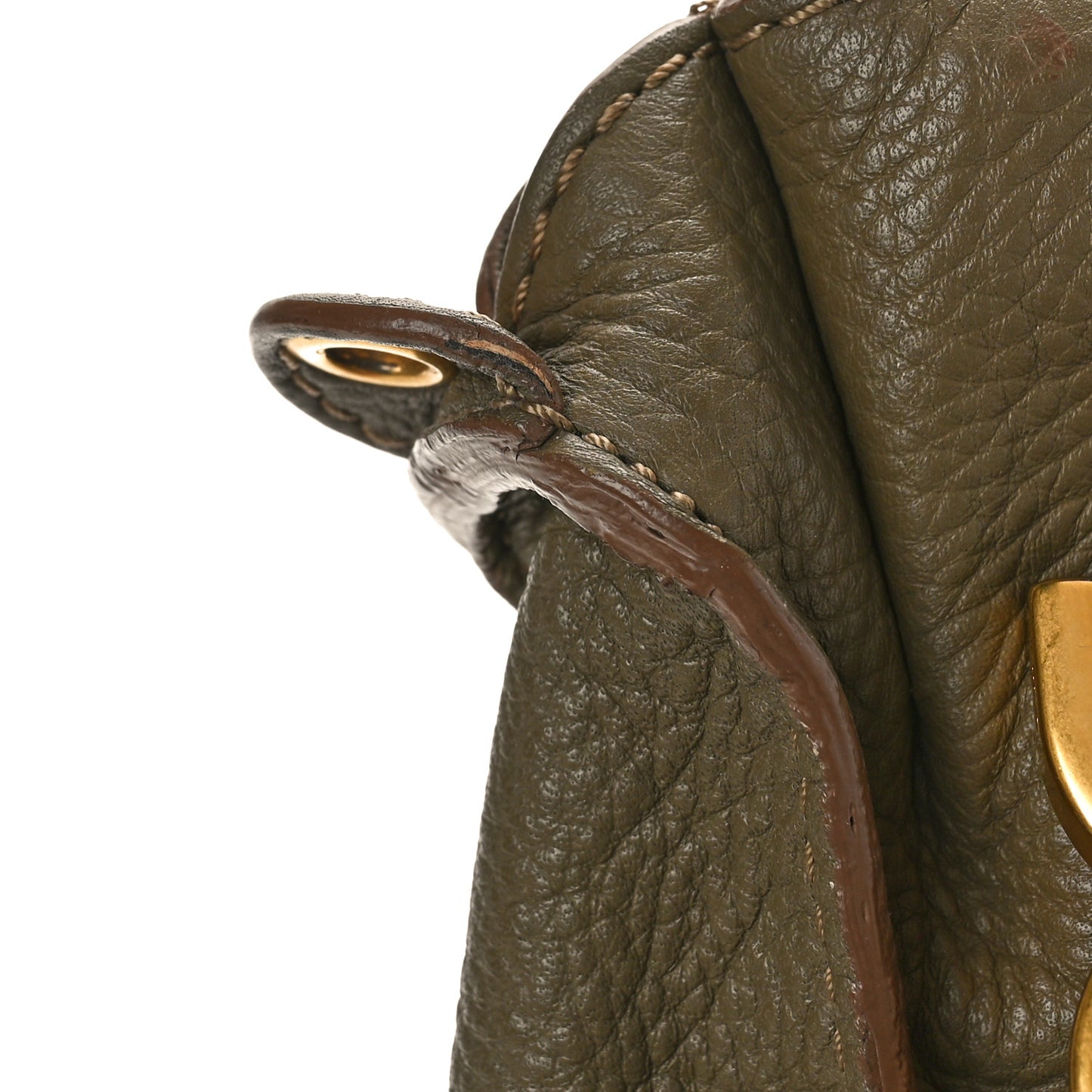 Calfskin Medium Marcie Satchel Baobab Green