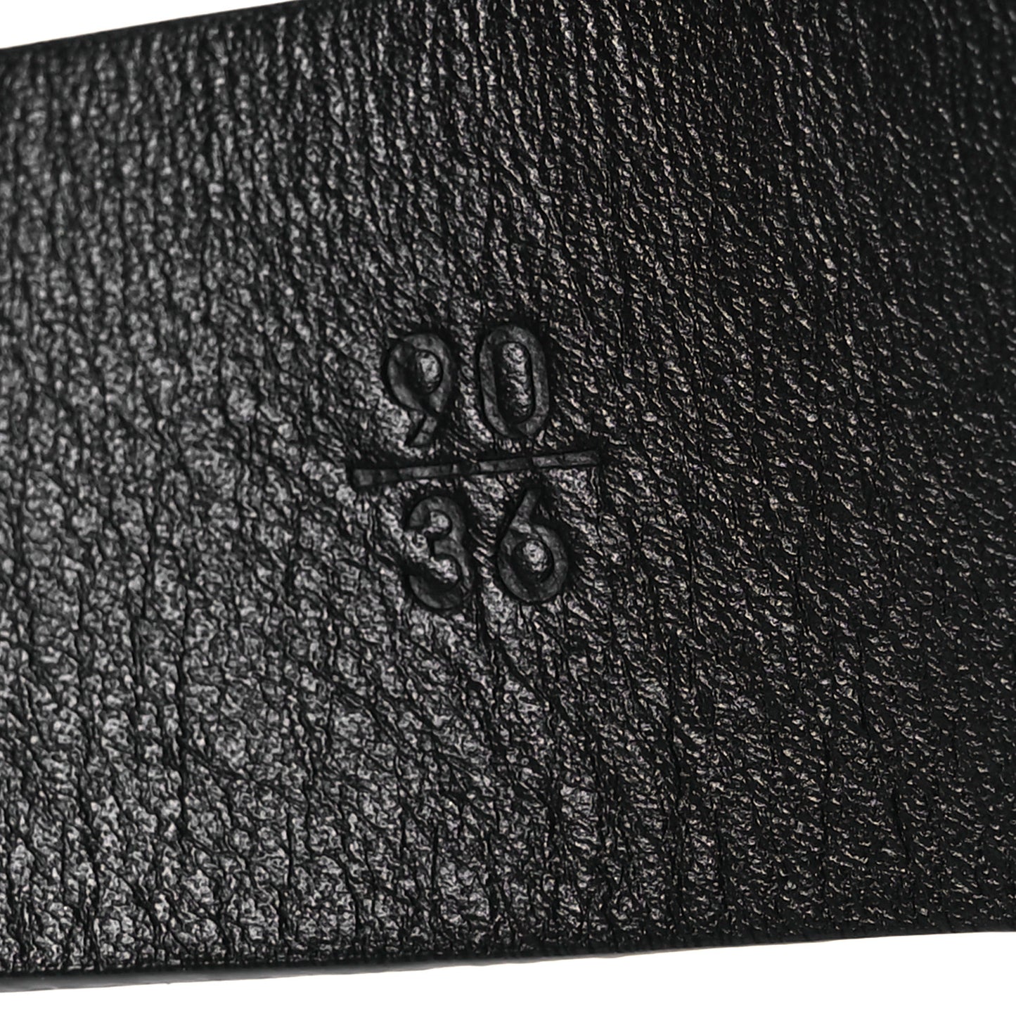 Calfskin Pearl CC Belt 90 36 Black
