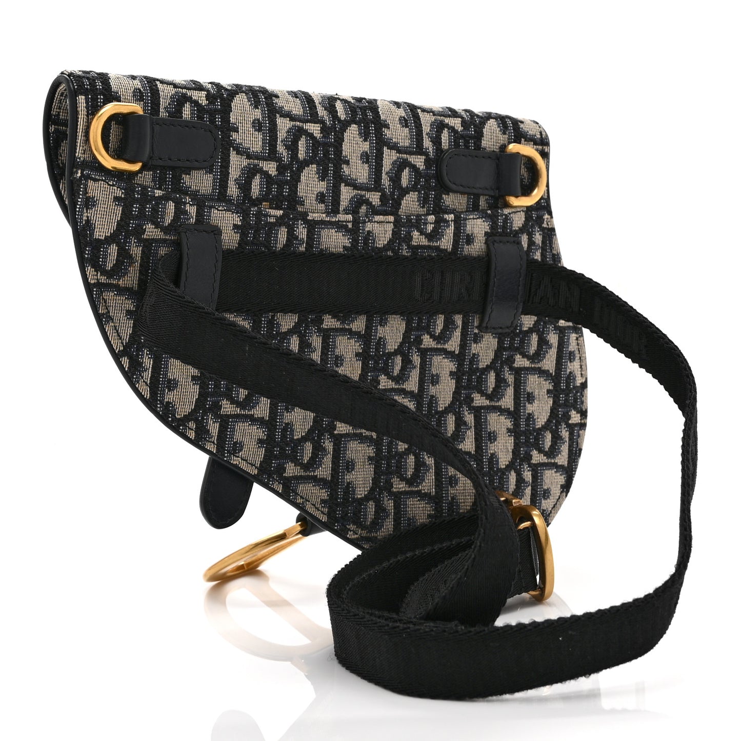 Oblique Saddle Belt Pouch Blue