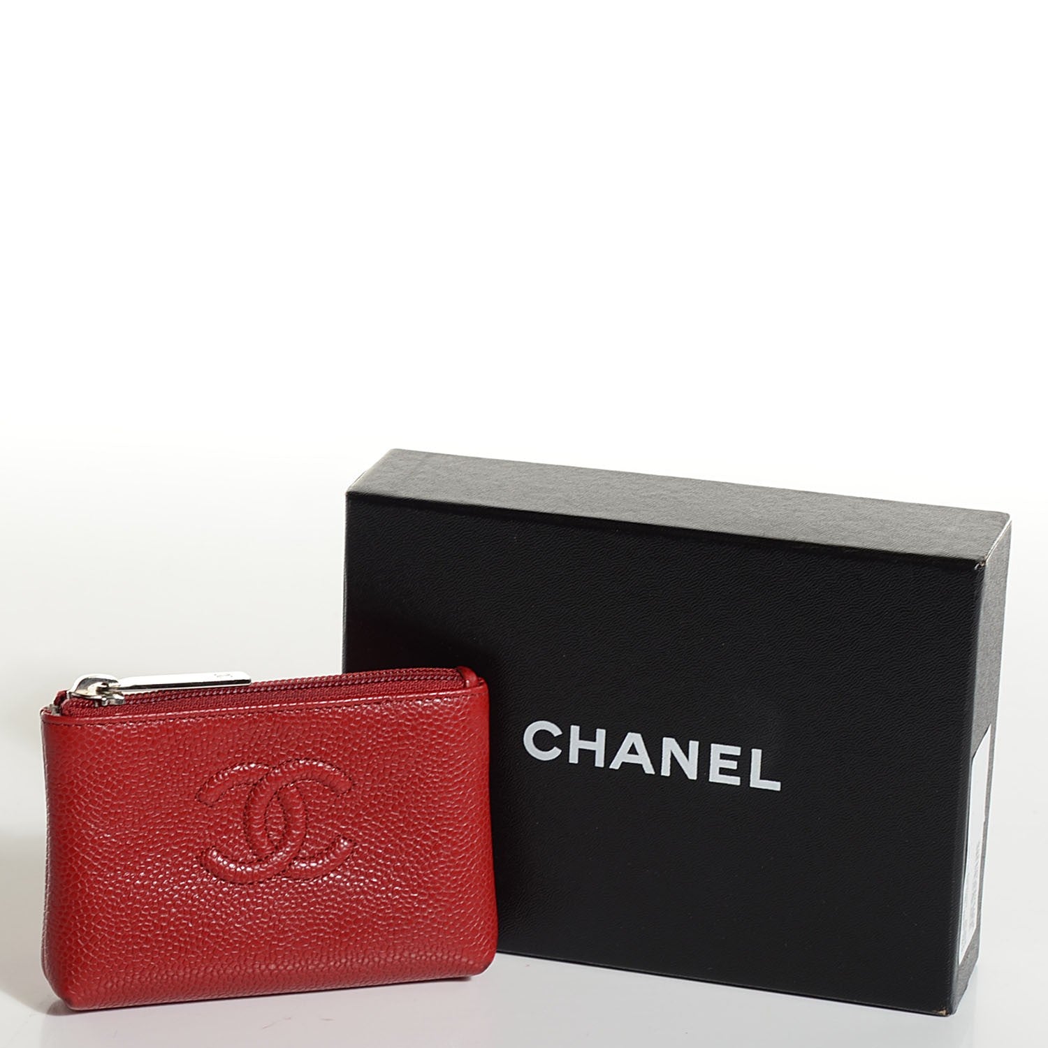 Chanel Caviar O-Key Holder Red 8 of 8