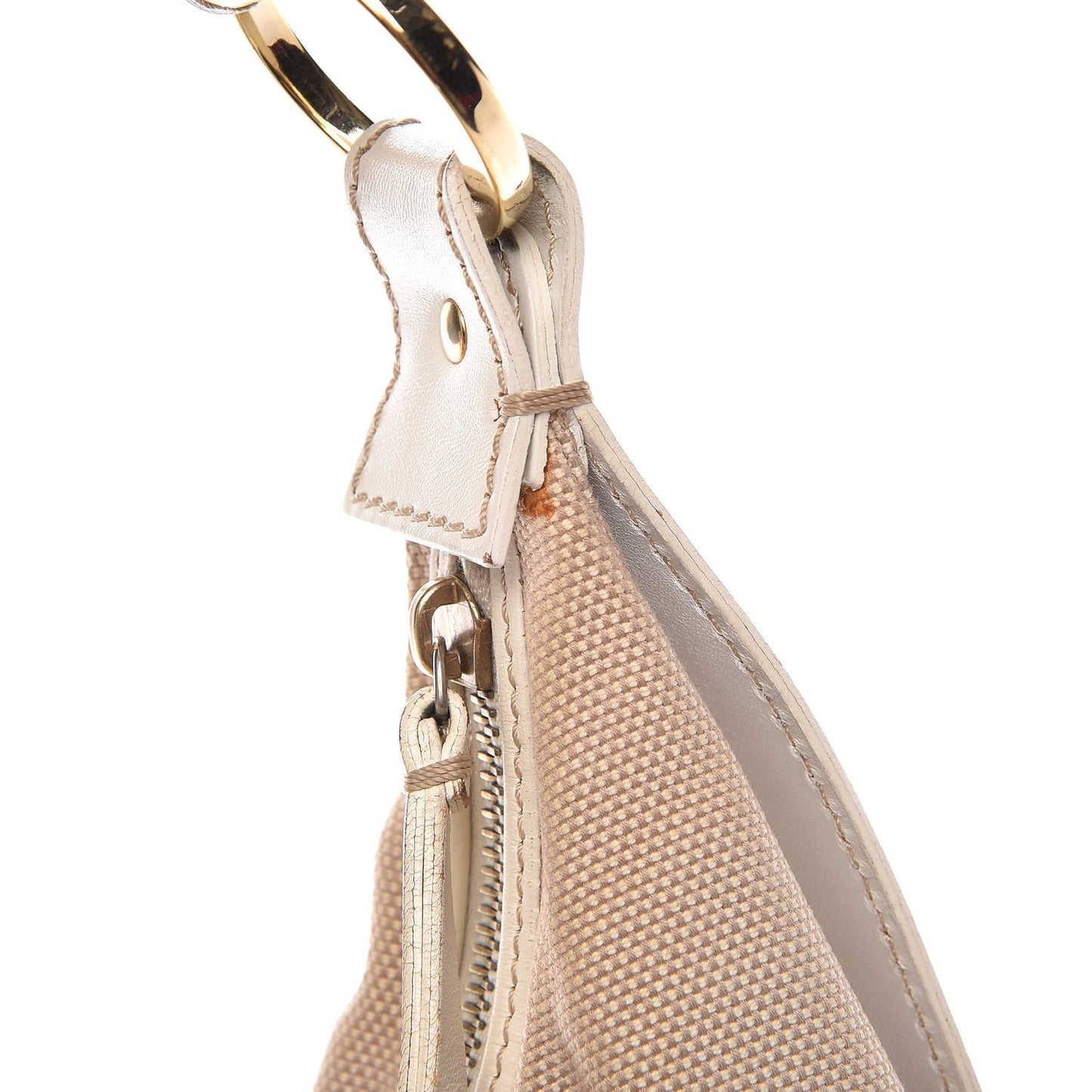 Canvas Knot Hobo Beige
