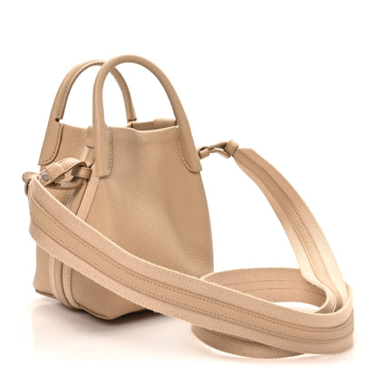 Loro Piana Grained Calfskin Micro Bale Bag Light Mastic 3 of 9