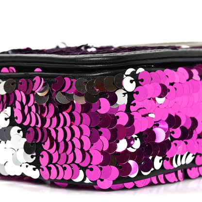 Dolce & Gabbana Sequin DG 3.5 Shoulder Bag Fuxia Argento 8 of 9
