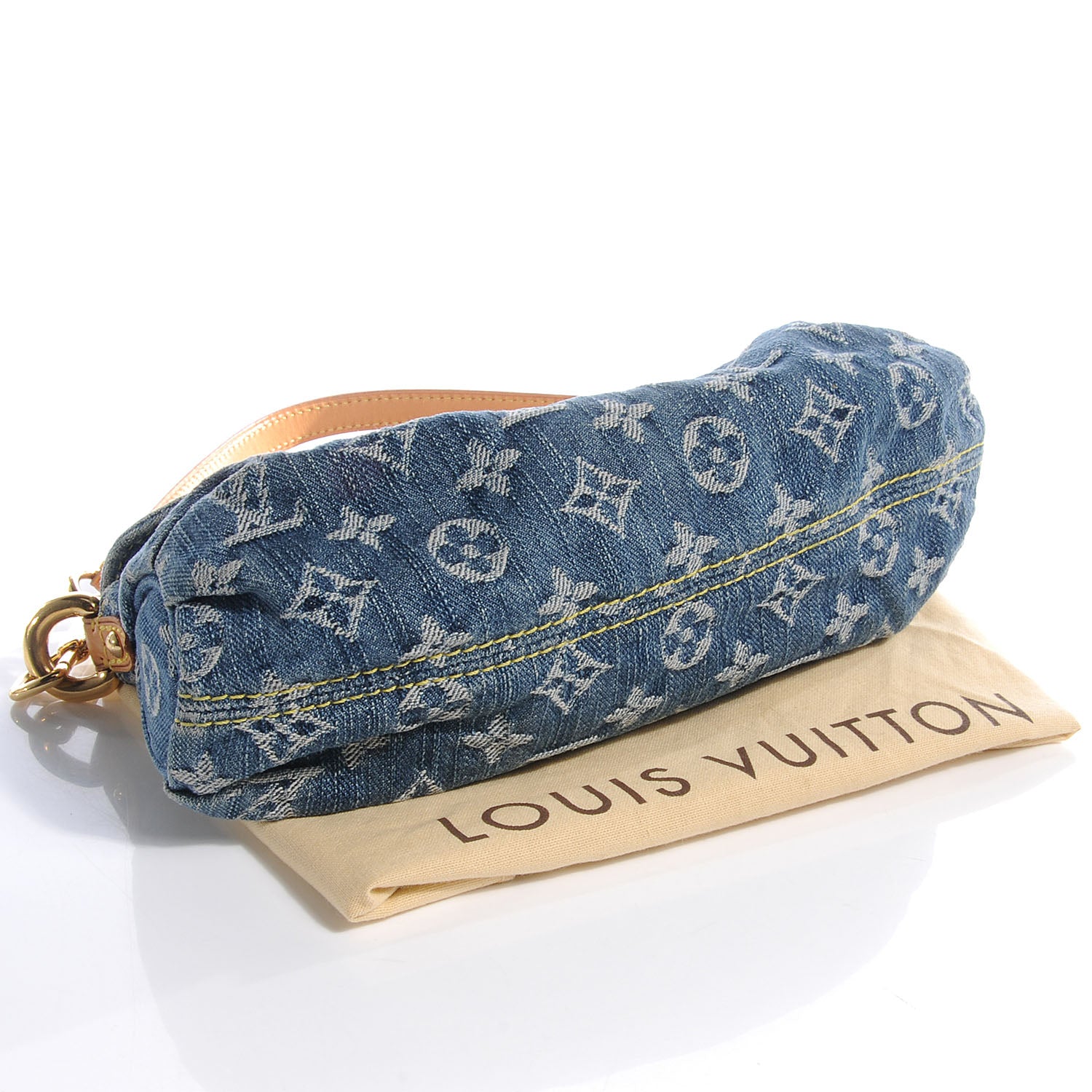 Louis Vuitton Monogram Denim Mini Pleaty Blue 4 of 8