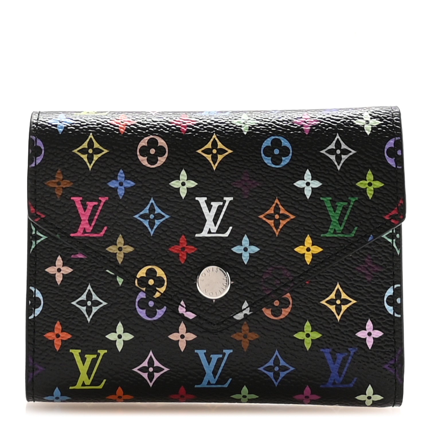 Louis Vuitton LV x TM Monogram Multicolor Victorine Wallet Black 1 of 6
