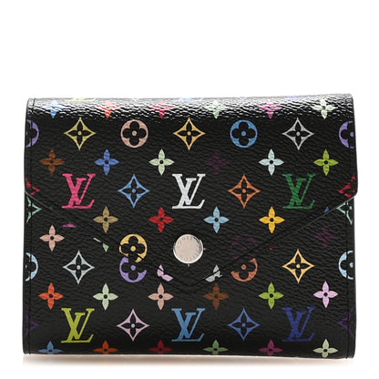 Louis Vuitton LV x TM Monogram Multicolor Victorine Wallet Black 1 of 6