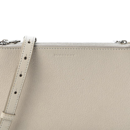 Burberry Grainy Goatskin Penhurst D-Ring Triple Zip Crossbody Bag Beige 9 of 9