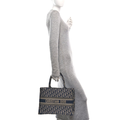 Christian Dior Oblique Medium Book Tote Blue Multicolor 2 of 10