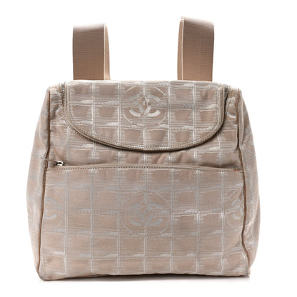 Chanel Nylon Travel Backpack Beige 1 of 12