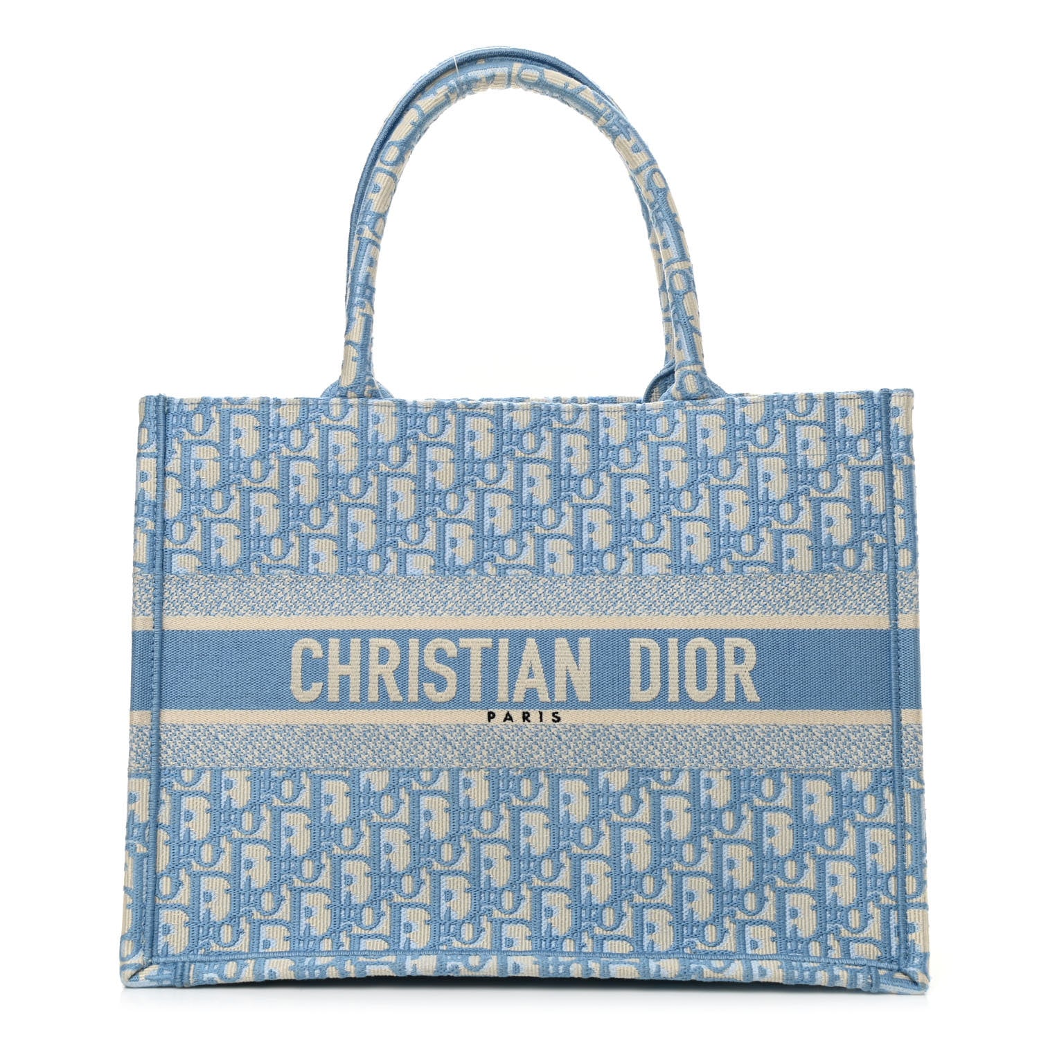 Christian Dior Oblique Medium Book Tote Light Blue 1 of 9
