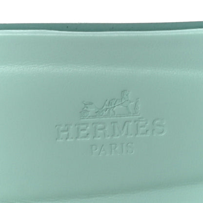 Hermes Epsom Oran Sandals 37 Vert Embrun 10 of 11