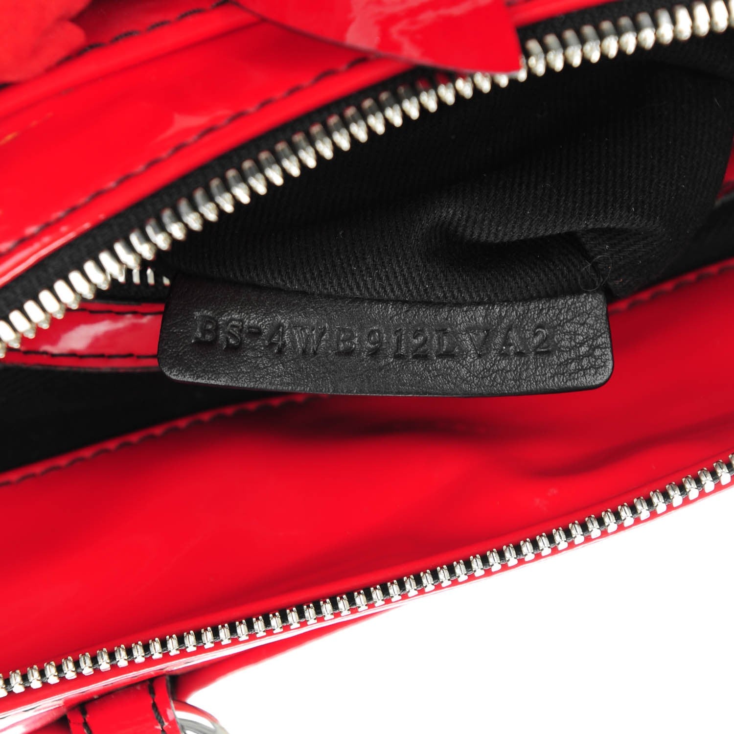 Valentino Garavani Coated Canvas Lacca Fleur Satchel Red 7 of 7