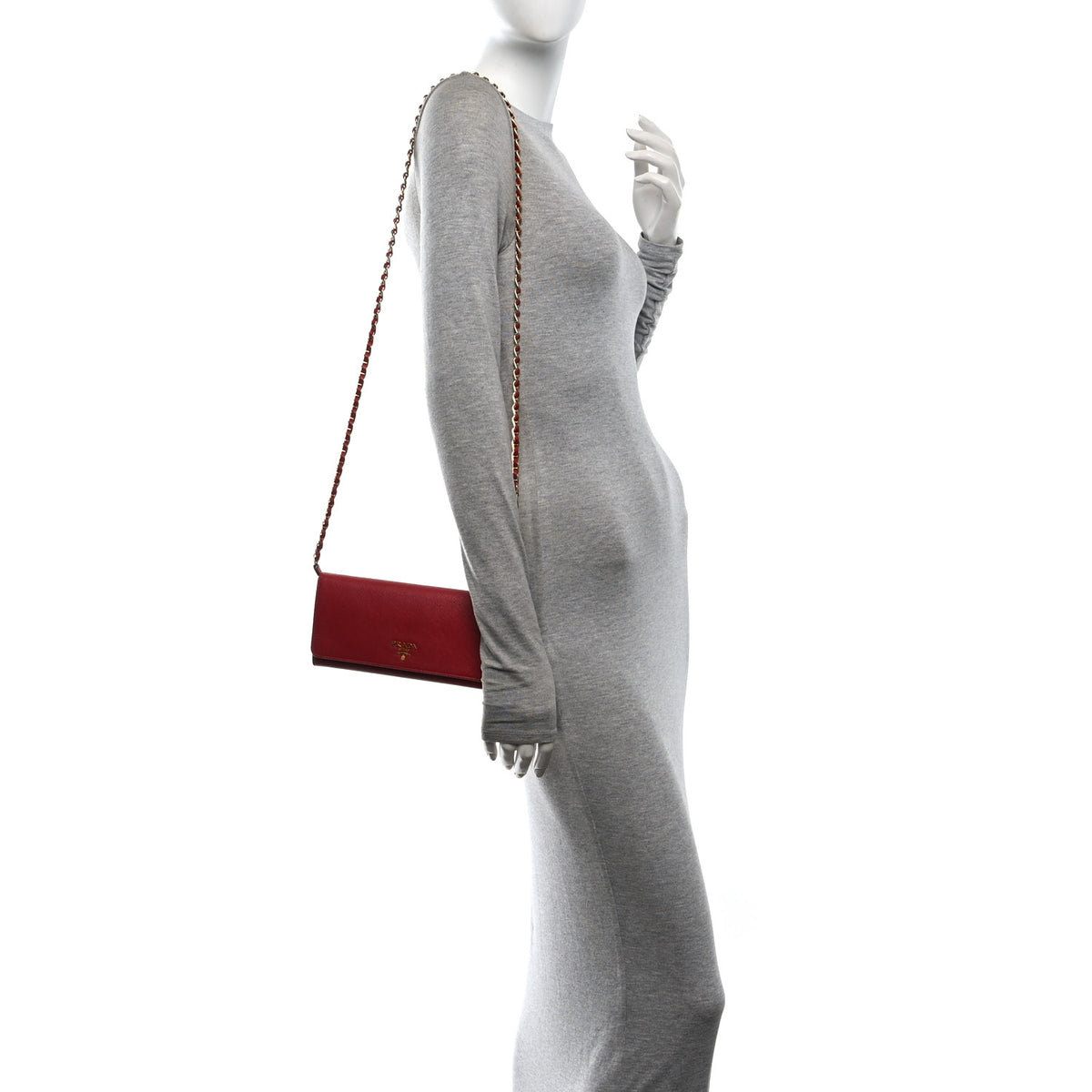 Saffiano Wallet on Chain Fuoco