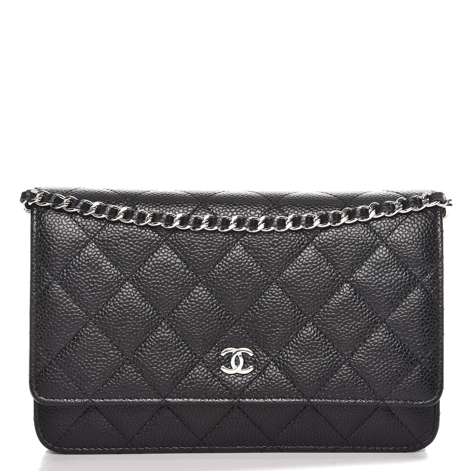 Chanel Caviar Quilted Wallet On Chain WOC Black 1 of 8