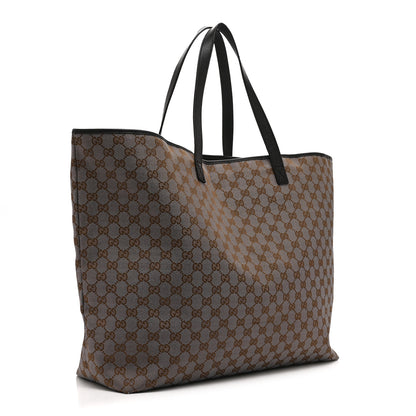 Gucci Metallic Monogram XL Shopper Tote Black 3 of 16